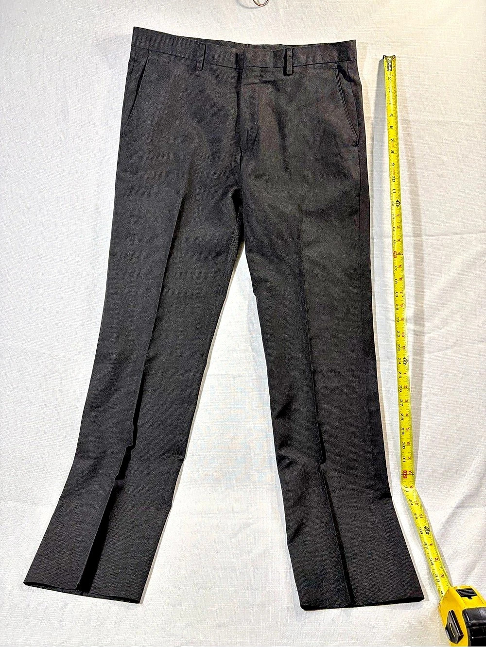 Banana Republic Tailored Slim Fit Dress Pants Black Waist 33x32 Like New